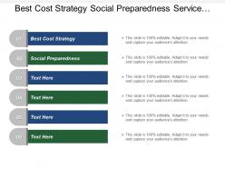 Best cost strategy social preparedness service research consulting