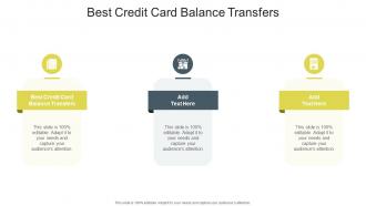 Best Credit Card Balance Transfers In Powerpoint And Google Slides Cpb