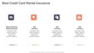 Best Credit Card Rental Insurance In Powerpoint And Google Slides Cpb