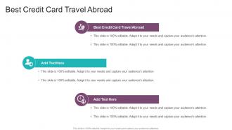 Best Credit Card Travel Abroad In Powerpoint And Google Slides Cpb