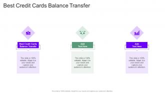 Best Credit Cards Balance Transfer In Powerpoint And Google Slides Cpb