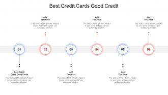 Best Credit Cards Good Credit In Powerpoint And Google Slides Cpb