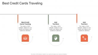 Best Credit Cards Traveling In Powerpoint And Google Slides Cpb