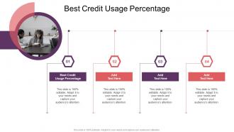 Best Credit Usage Percentage In Powerpoint And Google Slides Cpb