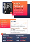 Best cv resume infographic layout editable ppt template
