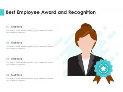 Best employee award and recognition infographic template