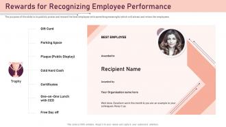 Best employee award rewards for recognizing employee performance