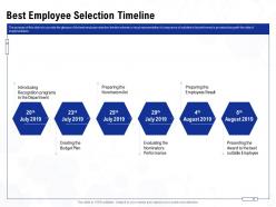 Best employee selection timeline 20 july to 30 august ppt powerpoint presentation portfolio