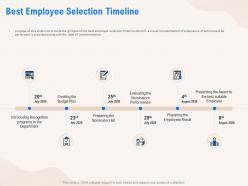 Best employee selection timeline budget plan ppt powerpoint presentation file objects