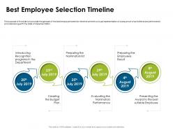 Best employee selection timeline july to august ppt powerpoint presentation graphics