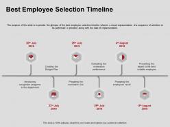 Best employee selection timeline performance ppt powerpoint presentation slides guide