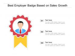 Best employer badge based on sales growth
