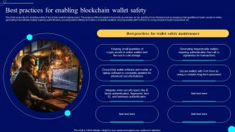 Best Enabling Blockchain Wallet Comprehensive Guide To Blockchain Wallets And Applications BCT SS
