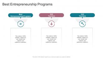 Best Entrepreneurship Programs In Powerpoint And Google Slides Cpb