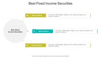 Best Fixed Income Securities In Powerpoint And Google Slides Cpb
