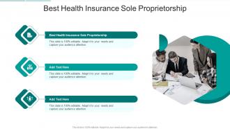 Best Health Insurance Sole Proprietorship In Powerpoint And Google Slides Cpb