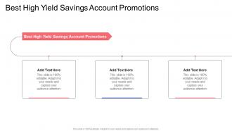 Best High Yield Savings Account Promotions In Powerpoint And Google Slides Cpb