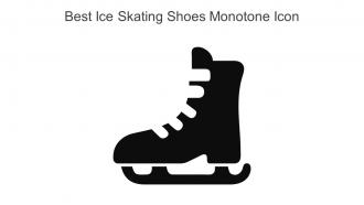 Best Ice Skating Shoes Monotone Icon In Powerpoint Pptx Png And Editable Eps Format