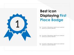 Best icon displaying first place badge