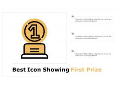 Best icon showing first prize