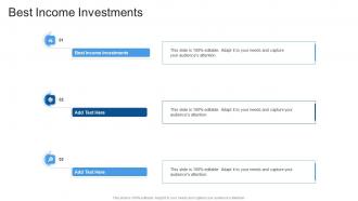 Best Income Investments In Powerpoint And Google Slides Cpb