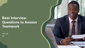 Best Interview Questions To Assess Teamwork PPT Outline AT