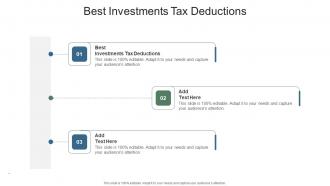 Best Investments Tax Deductions In Powerpoint And Google Slides Cpb