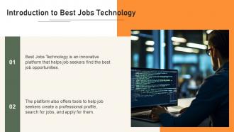 Best Jobs Technology powerpoint presentation and google slides ICP Professional Informative