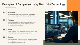 Best Jobs Technology powerpoint presentation and google slides ICP Appealing Informative