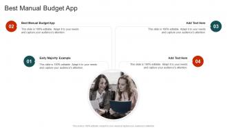 Best Manual Budget App In Powerpoint And Google Slides Cpb