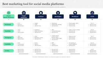Best Marketing Tool For Social Media Platforms