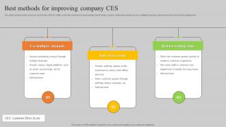 Best Methods For Improving Company CES
