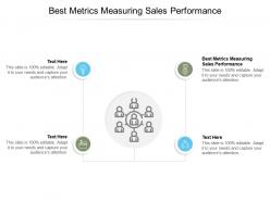 Best metrics measuring sales performance ppt powerpoint presentation infographics clipart cpb