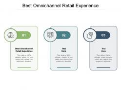 Best omnichannel retail experience ppt powerpoint presentation model cpb