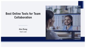 Best Online Tools For Team Collaboration PPT Summary AT