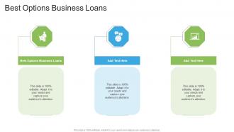 Best Options Business Loans In Powerpoint And Google Slides Cpb