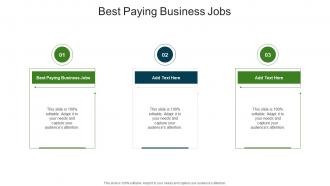 Best Paying Business Jobs In Powerpoint And Google Slides Cpb