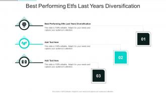 Best Performing Etfs Last Years Diversification In Powerpoint And Google Slides Cpb