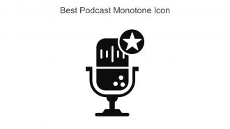 Best Podcast Monotone Icon In Powerpoint Pptx Png And Editable Eps Format