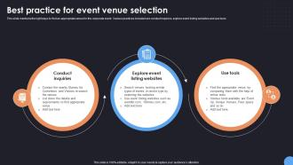 Best Practice For Event Venue Selection Comprehensive Guide For Corporate Event Strategy