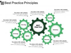 Best practice principles