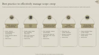 Best Practice To Effectively Manage Scope Creep
