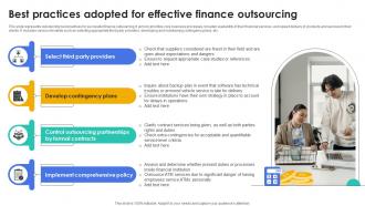 Best Practices Adopted For Effective Finance Outsourcing