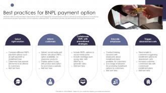 Best Practices BNPL Payment Comprehensive Guide Of Cashless Payment Methods