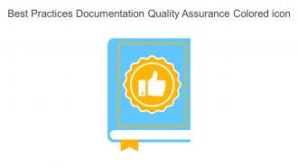 Best Practices Documentation Quality Assurance Colored Icon In Powerpoint Pptx Png And Editable Eps Format
