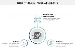 Best practices fleet operations ppt powerpoint presentation model grid cpb