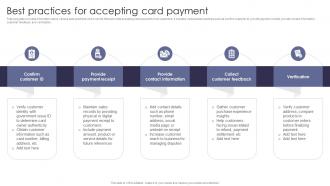 Best Practices For Accepting Comprehensive Guide Of Cashless Payment Methods