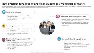 Best Practices For Adopting Agile Management Integrating Change Management CM SS