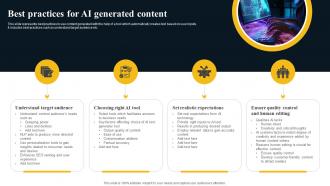 Best Practices For AI Generated Content AI Text To Image Generator Platform AI SS V