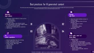 Best Practices For Ai Generated Content Comprehensive Guide On Ai Text Generator AI SS
